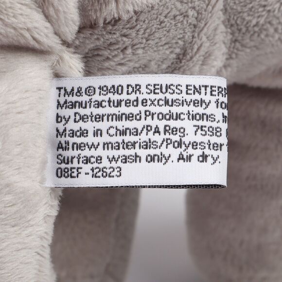 Dr Seuss Horton Hears A Who 2008 Macy’s Exclusive 12" Elephant Plush *No Sound* - Picture 8 of 9